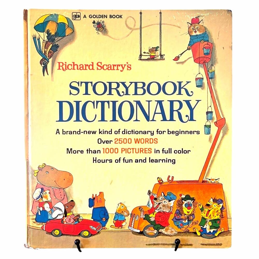 Vintage 1974 Richard Scarry's Storybook Dictionary, Golden Book, Hardcover